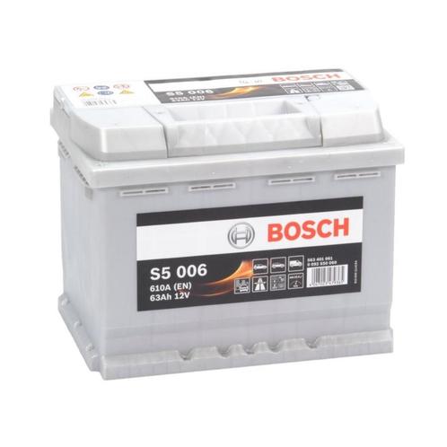 Bosch Auto accu 12 volt 63 ah Type S5 006 + links, Auto-onderdelen, Accu's en Toebehoren, Nieuw, Ophalen of Verzenden