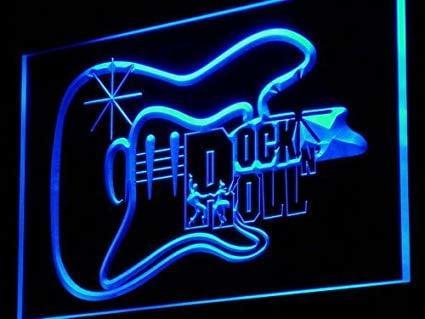 RockNRoll neon bord lamp LED cafe verlichting reclame lichtb, Verzamelen, Merken en Reclamevoorwerpen, Nieuw, Verzenden