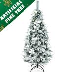 150cm Kunstmatige Sneeuwpotlood Kerstboom met Witte Bessen e