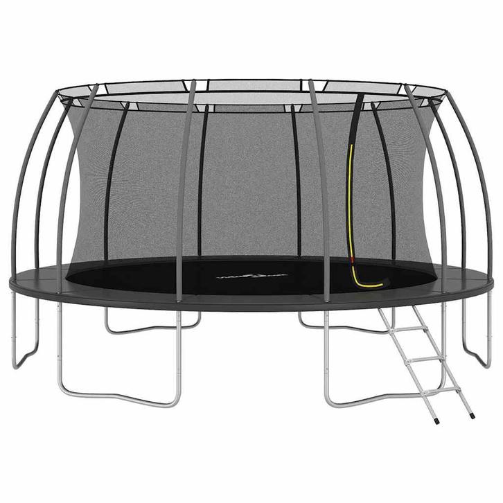 vidaXL Trampolineset rond 150 kg 488x90 cm, Kinderen en Baby's, Speelgoed | Buiten | Trampolines, Nieuw, Verzenden