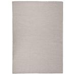 vidaXL Buitenkleed platgeweven 140x200 cm taupe, Huis en Inrichting, Stoffering | Tapijten en Kleden, Verzenden, Nieuw