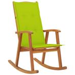 vidaXL Schommelstoel met kussens massief acaciahout, Tuin en Terras, Tuinstoelen, Verzenden, Nieuw, Hout