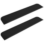 vidaXL Drempelhulpen 2 st 110x21x2,5 cm rubber, Verzenden, Nieuw