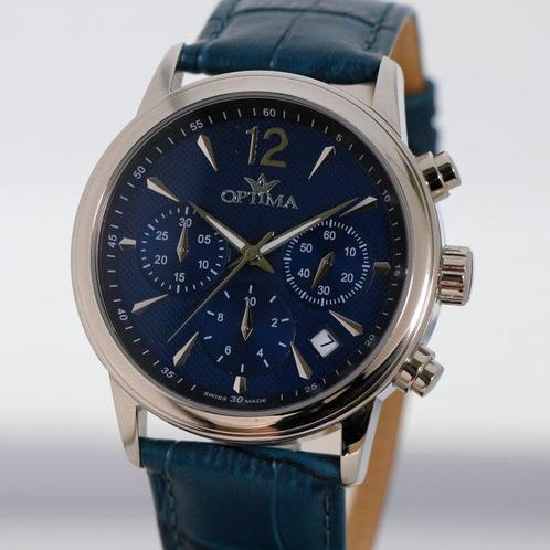 Optima - Swiss Chronograph - OSC423-SL-9 - NO RESERVE PRICE, Sieraden, Tassen en Uiterlijk, Horloges | Heren