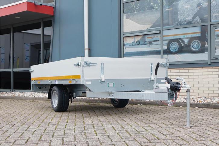 Geremde Eduard Plateauwagen - 250x145 cm - 1350 kg - 56 cm, Auto diversen, Aanhangers en Bagagewagens, Ophalen of Verzenden