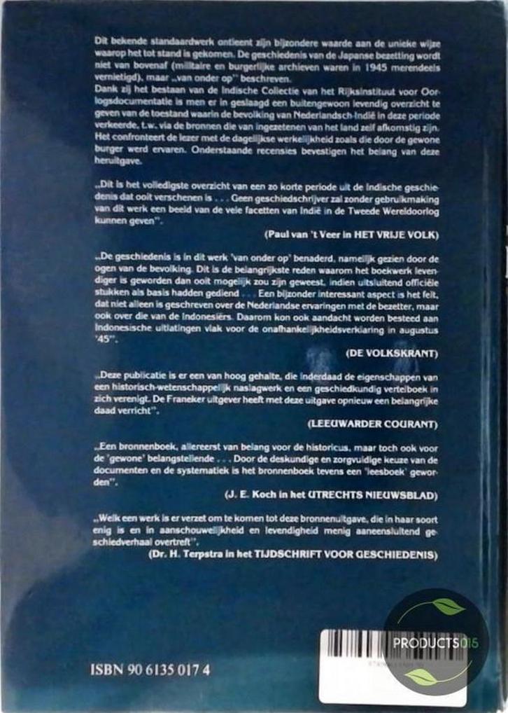 NEDERLANDS-INDIE ONDER JAPANSE BEZETTING 9789061350170, Boeken, Oorlog en Militair, Gelezen, Verzenden