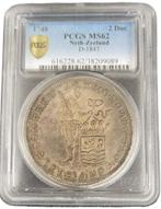 Provincie Zeeland zilveren dukaat 1748 Piedfort PCGS MS62, Postzegels en Munten, Verzenden, Munten