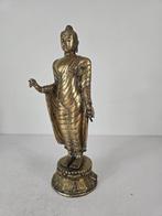 Beeld, Groot beeld staande Boeddha - 29.8 cm - Brons, Antiek en Kunst