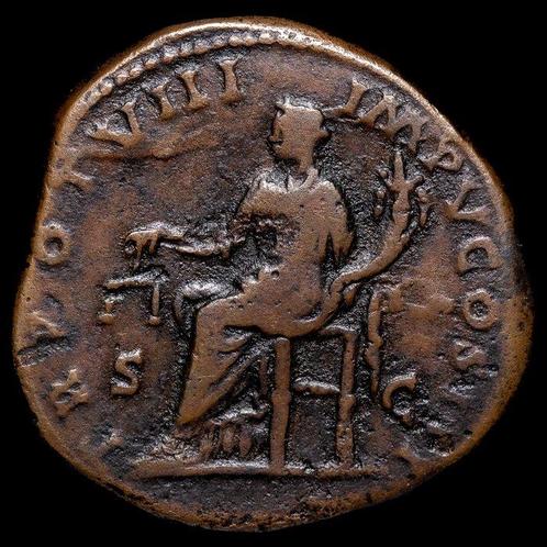 Romeinse Rijk. Lucius Verus (161-169 n.Chr.). Sestertius, Postzegels en Munten, Munten | Europa | Niet-Euromunten