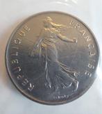 Frankrijk. 5 Francs 1973 Semeuse. Piéfort (Zonder