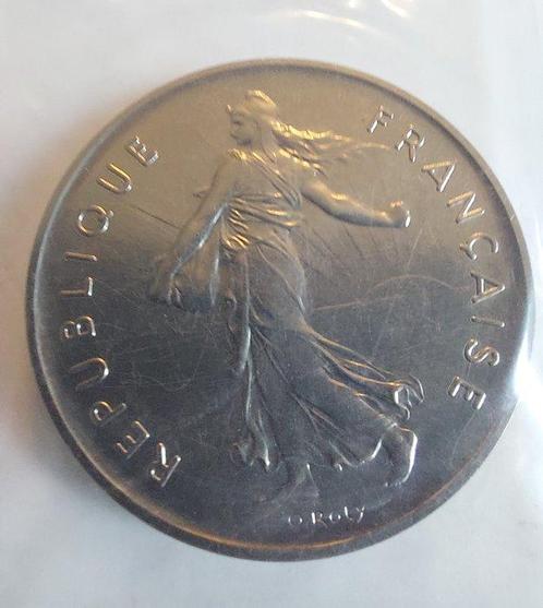 Frankrijk. 5 Francs 1973 Semeuse. Piéfort (Zonder, Postzegels en Munten, Munten | Europa | Euromunten