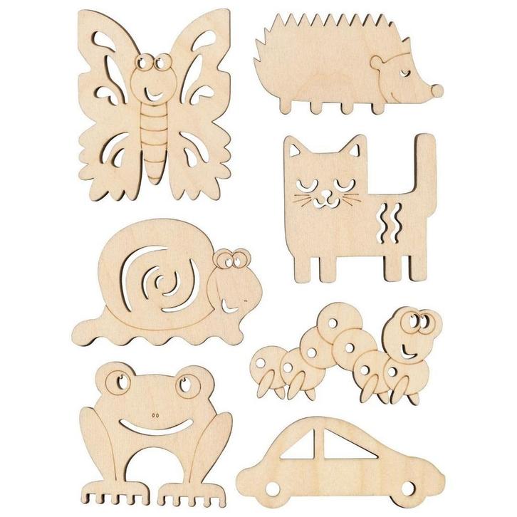 Jonely - Zandkammen Hout 12 stuks, Kinderen en Baby's, Speelgoed | Overig