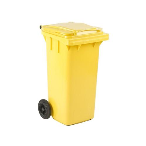 Mini-container 120 ltr - geel, Huis en Inrichting, Woonaccessoires | Prullenbakken, Nieuw, Verzenden