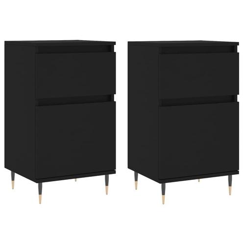 Dressoir Set - Zwart Hout - Tweedekansje! OP=OP, Huis en Inrichting, Kasten | Dressoirs, Minder dan 50 cm, 25 tot 50 cm, Nieuw