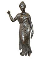 Beeld, Bronze Statue Of Euterpe - 40 cm - Brons, Antiek en Kunst