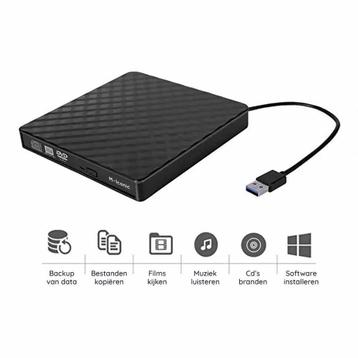 M-Iconic Externe CD/DVD Speler en Brander - Optische drive beschikbaar voor biedingen