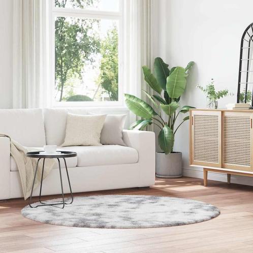 vidaXL Hoogpolig vloerkleed NAVARRA 160x160 cm polyester, Huis en Inrichting, Stoffering | Tapijten en Kleden, Grijs, Nieuw, Verzenden