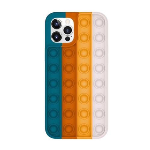 iPhone 12 Pop It Hoesje - Silicone Bubble Toy Case Anti, Telecommunicatie, Mobiele telefoons | Hoesjes en Frontjes | Apple iPhone