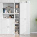 vidaXL buffetkast 30x41x185 cm bewerkt hout wit, Huis en Inrichting, Kasten | Buffetkasten, Minder dan 50 cm, Verzenden, Nieuw