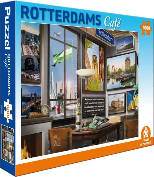 Rotterdams Café Puzzel (1000 stukjes) | House of Holland -, Hobby en Vrije tijd, Denksport en Puzzels, Nieuw, Verzenden