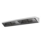 GGM Gastro | Wandafzuigkap - 2600mm - met filter & lamp |, Wandschouwkap, Verzenden, Inbouw, Motor