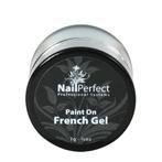 Nail Perfect  Paint On French Gel  White  7 gr, Nieuw, Verzenden