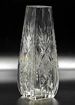 Art Deco Deep-cut Faceted Crystal Glass Vase 1920 - Vaas -, Antiek en Kunst