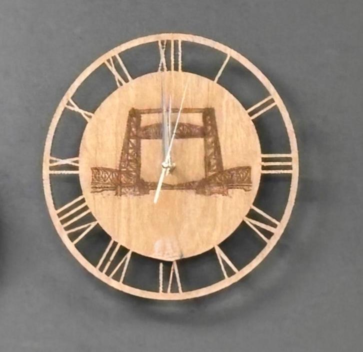 Rotterdam klok de Hef, Huis en Inrichting, Woonaccessoires | Klokken, Analoog, Nieuw, Wandklok, Verzenden