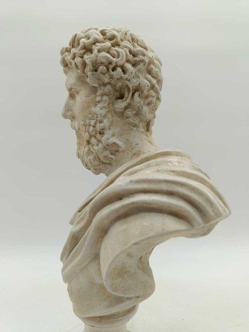 sculptuur, Busto di Lucio Vero - 36 cm - marmerstof, Antiek en Kunst, Curiosa en Brocante