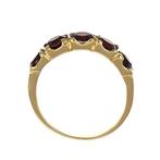 Ring - 18 karaat Geel goud - 1.50ct. tw. Granaat, Sieraden, Tassen en Uiterlijk, Ringen, Nieuw
