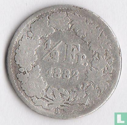 Zwitserland ½ franc 1882 (munten), Postzegels en Munten, Munten | Europa | Niet-Euromunten, Losse munt, Goud, Zilver, Verzenden
