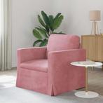 vidaXL Bank Roze 78 x 78 x 80 cm Fluweel, Huis en Inrichting, Banken | Bankstellen, Verzenden, Nieuw, Stof, Minder dan 150 cm