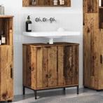 vidaXL Badkamertenk te kast Oud hout 60,5 x 33,5 x 61 cm, Huis en Inrichting, Verzenden, Nieuw