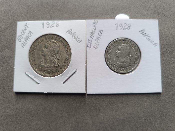 Portugees Angola. Republic. IIII Macutas + 50 centavos 1928, Postzegels en Munten, Munten | Europa | Niet-Euromunten