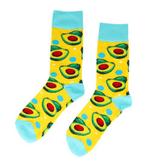 Sokken Avocado Patroon Groen Blauw Geel Maat 36-43, Kleding | Dames, Nieuw