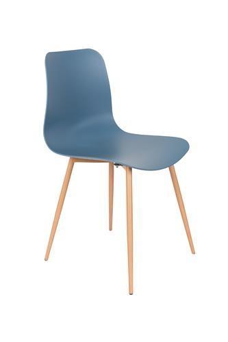 Eetkamerstoel - Noah - Blauw - House of Rebels, Huis en Inrichting, Stoelen, Nieuw, Verzenden