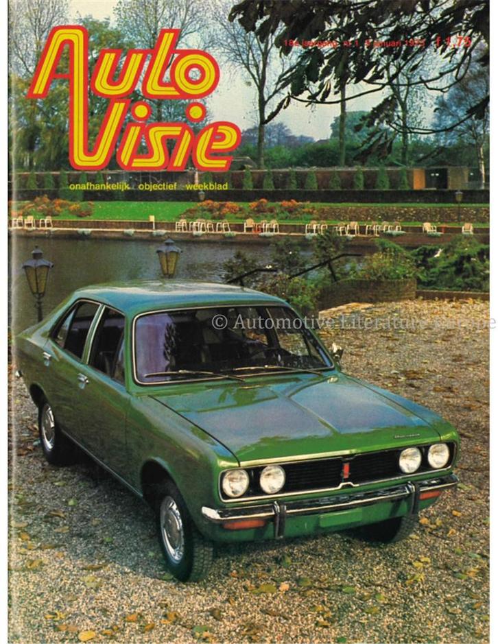 1973 AUTOVISIE MAGAZINE 01 NEDERLANDS, Boeken, Auto's | Folders en Tijdschriften