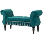 TRUUSK Luxe Gestoffeerde Bank - Fluweel Look - 117 x 40 x 58, Verzenden, Nieuw