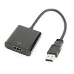 USB3.0 naar HDMI adapter / zwart - 0,15 meter, Nieuw, Ophalen of Verzenden