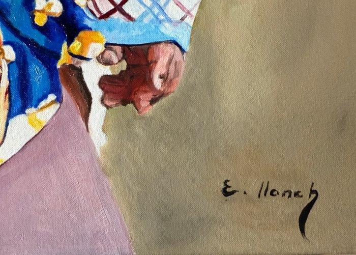 Elisenda Llonch (XXI) - Maternidad, Antiek en Kunst, Kunst | Schilderijen | Klassiek