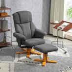 TRUUSK Relaxstoel met Ligfunctie en Voetenbank - Tot 150 kg, Huis en Inrichting, Fauteuils, Verzenden, Nieuw