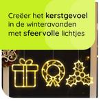 Kerstverlichting Raam Kerstcadeau + Mistletoe + Kerstkrans -, Diversen, Kerst, Verzenden, Nieuw