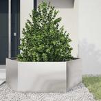vidaXL Plantenbak zeshoek 138x120x45 cm roestvrijstaal, Tuin en Terras, Bloembakken en Plantenbakken, Verzenden, Nieuw, Metaal