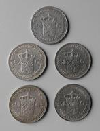 Nederland. Wilhelmina. 1/2 Gulden 1921/1930, 5 stuks (Zonder, Postzegels en Munten, Munten | Nederland