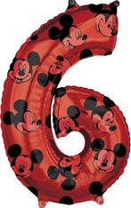 Amscan Folieballon Micky Mouse 6 Jaar Junior 43 X 66 Cm Rood, Ophalen of Verzenden, Nieuw