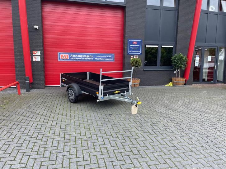 Humbaur HA Black edit.een-as bakwagen stijlvol en praktisch, Auto diversen, Aanhangers en Bagagewagens, Nieuw