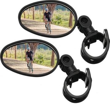 2x compacte fietsspiegel - 360 graden Verstelbaar - Schokbes beschikbaar voor biedingen