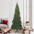 vidaXL Hoek Kunstkerstboom met 300 LED Groen 210 cm PVC en, Verzenden, Nieuw
