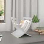 vidaXL Tijdschriftenrek vloermodel hout wit