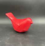sculptuur, Sculpture dOiseau Polygonal Rouge Éclatant -